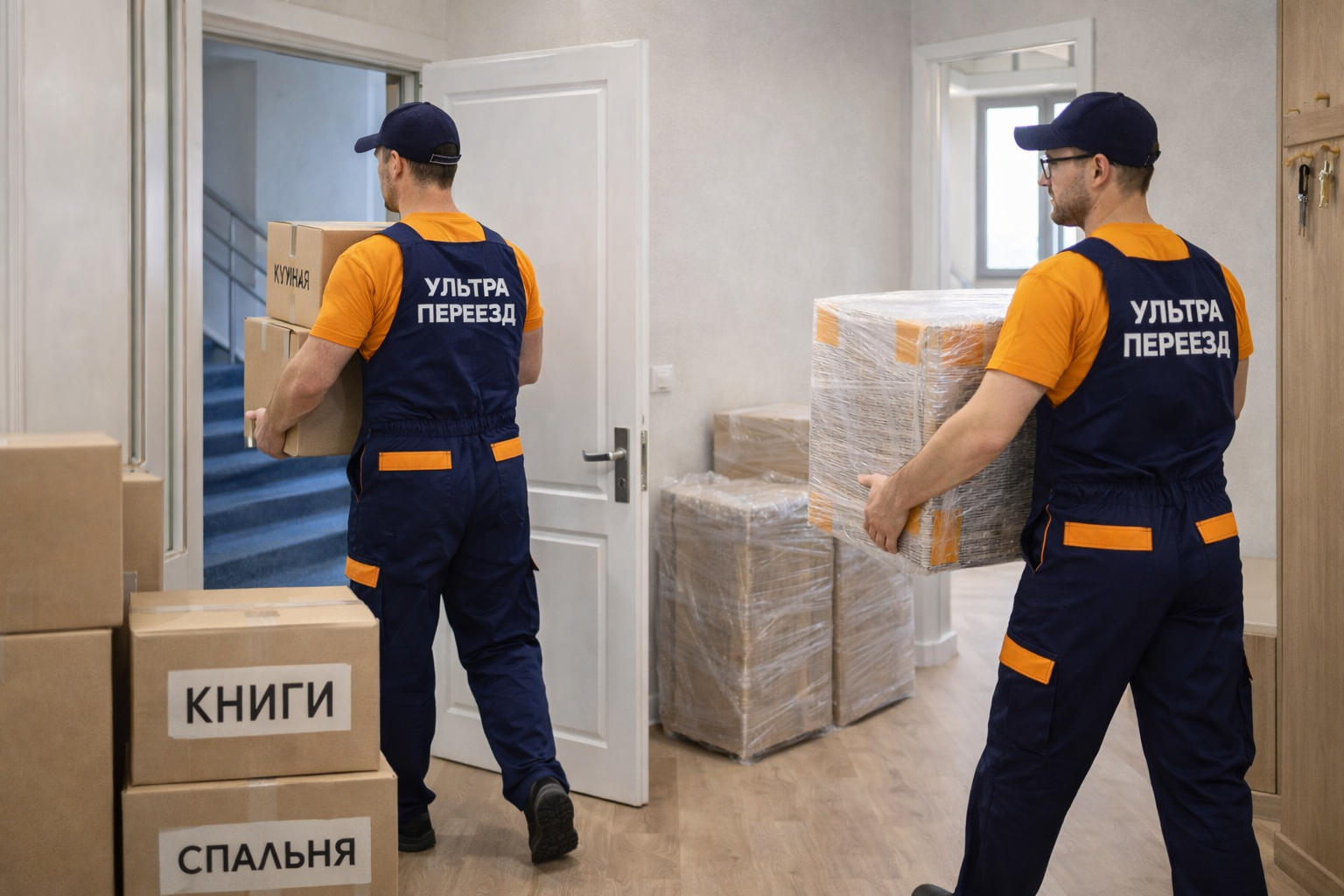 Квартирный переезд с грузчиками в Москве