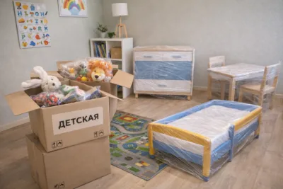 Переезд детской комнаты с мебелью