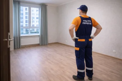 Чистая пустая квартира после завершения переезда