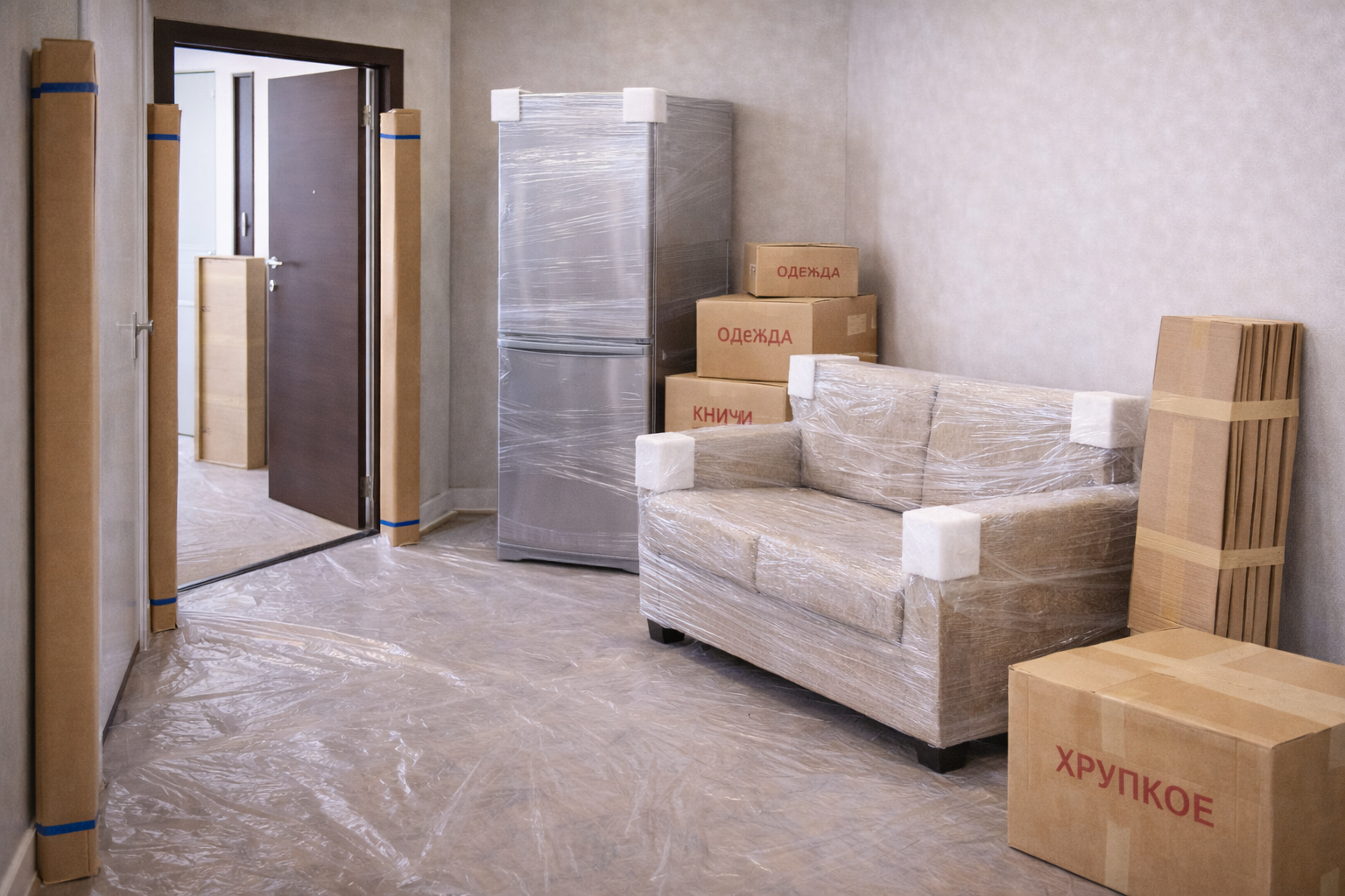 Упаковка мебели и вещей