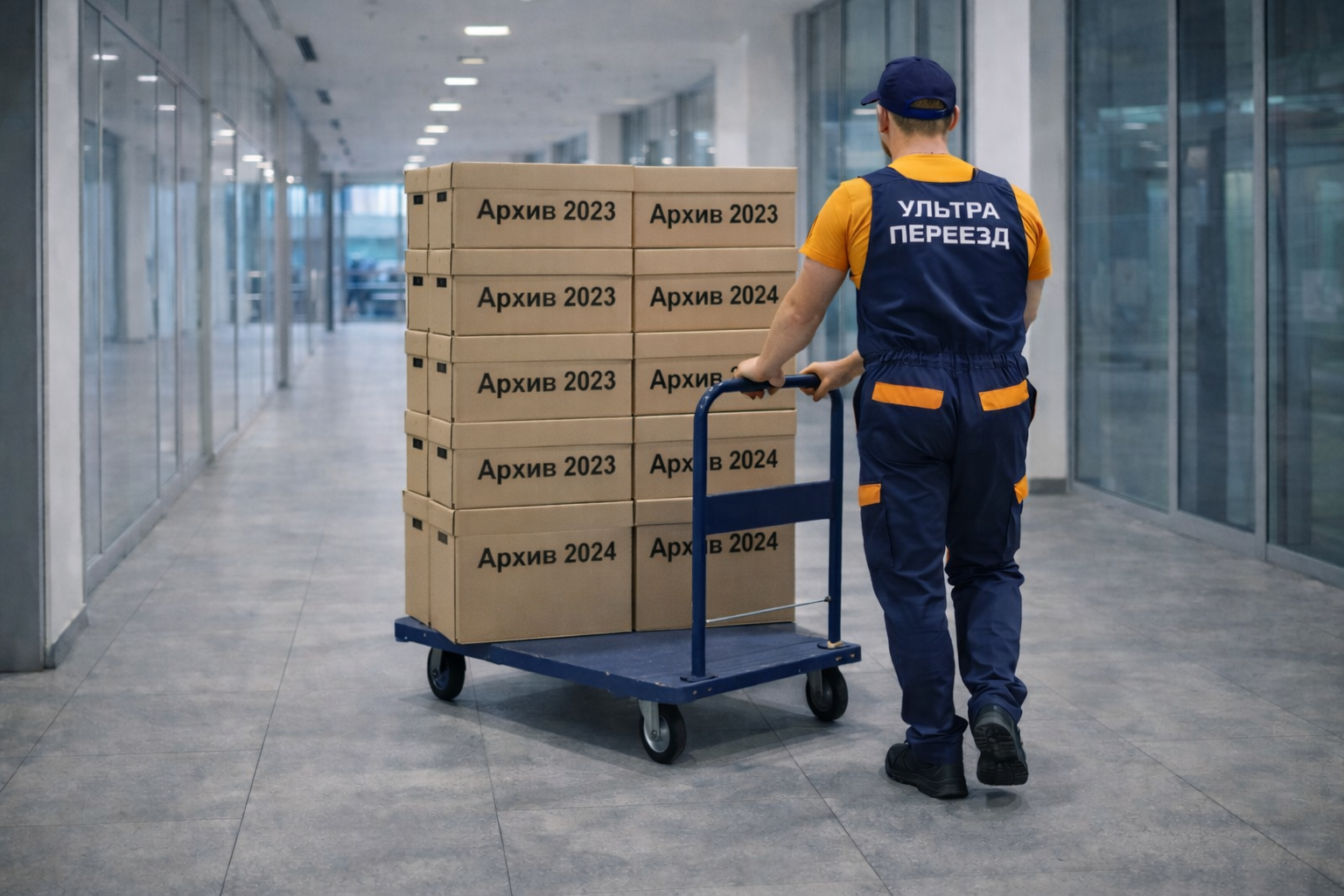 Сборка офисных столов на новом месте