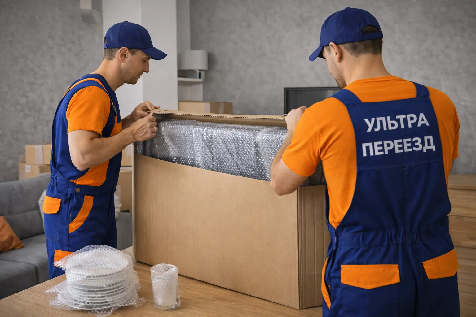 Упаковка вещей для переезда