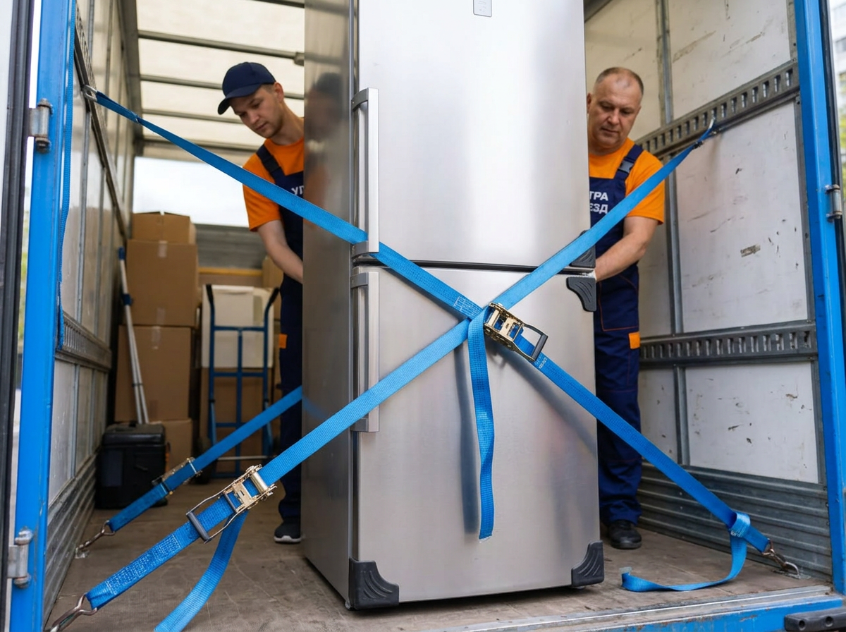 Разгрузка и занос техники на новый этаж