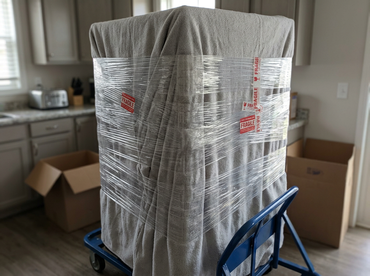 Профессиональная упаковка техники стрейч-плёнкой