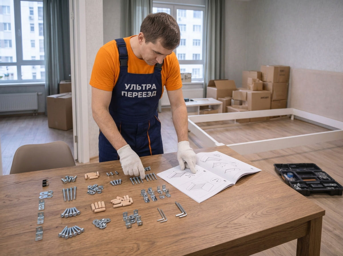 Проверка комплектности мебели перед сборкой